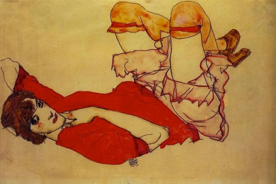 Schiele, Wally in Red Blouse 1913.jpg