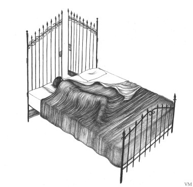 3 Entrambe si rivoltano nelle loro coperte, per sfuggire alla realtà che devono affrontare ogni giorno