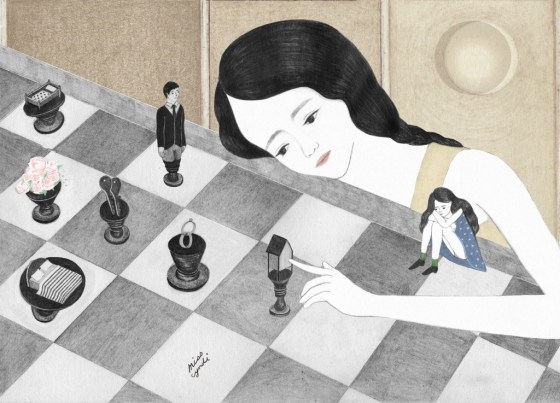 per poi cadere turbata di fronte a piccoli problemi che per lei risultano insormontabili.