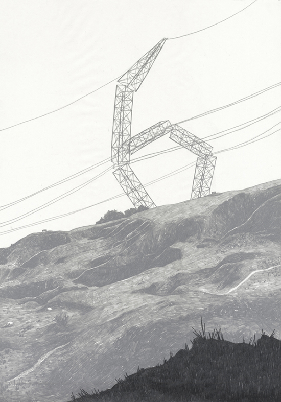 Jamie Mills ci mostra l'unione dell'illustrazione improvvisata e della perfezione geometrica del graphic design in modo sintetico ed efficace.