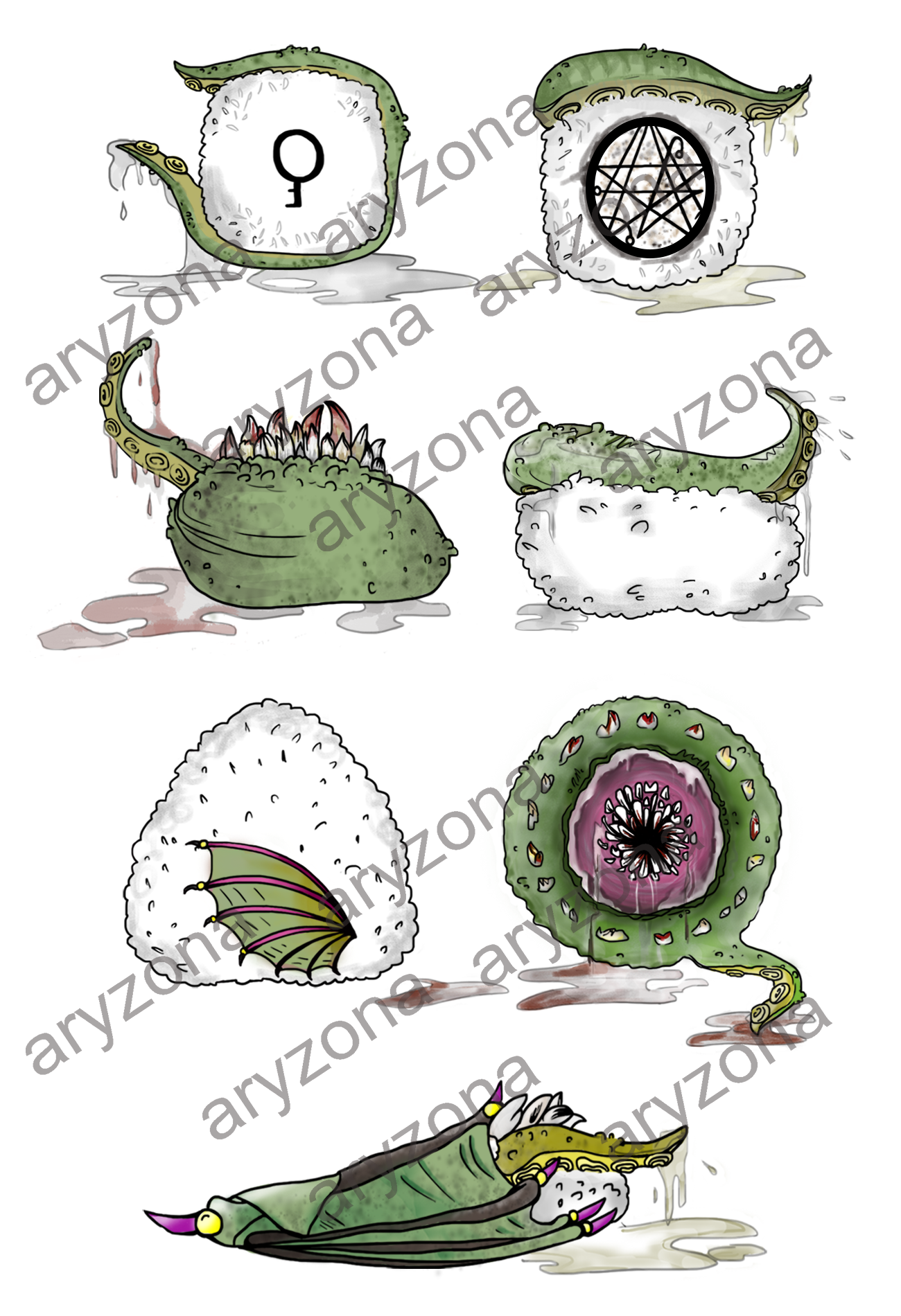 WATERMARK CTHULHU'S SUSHI VERTICALE