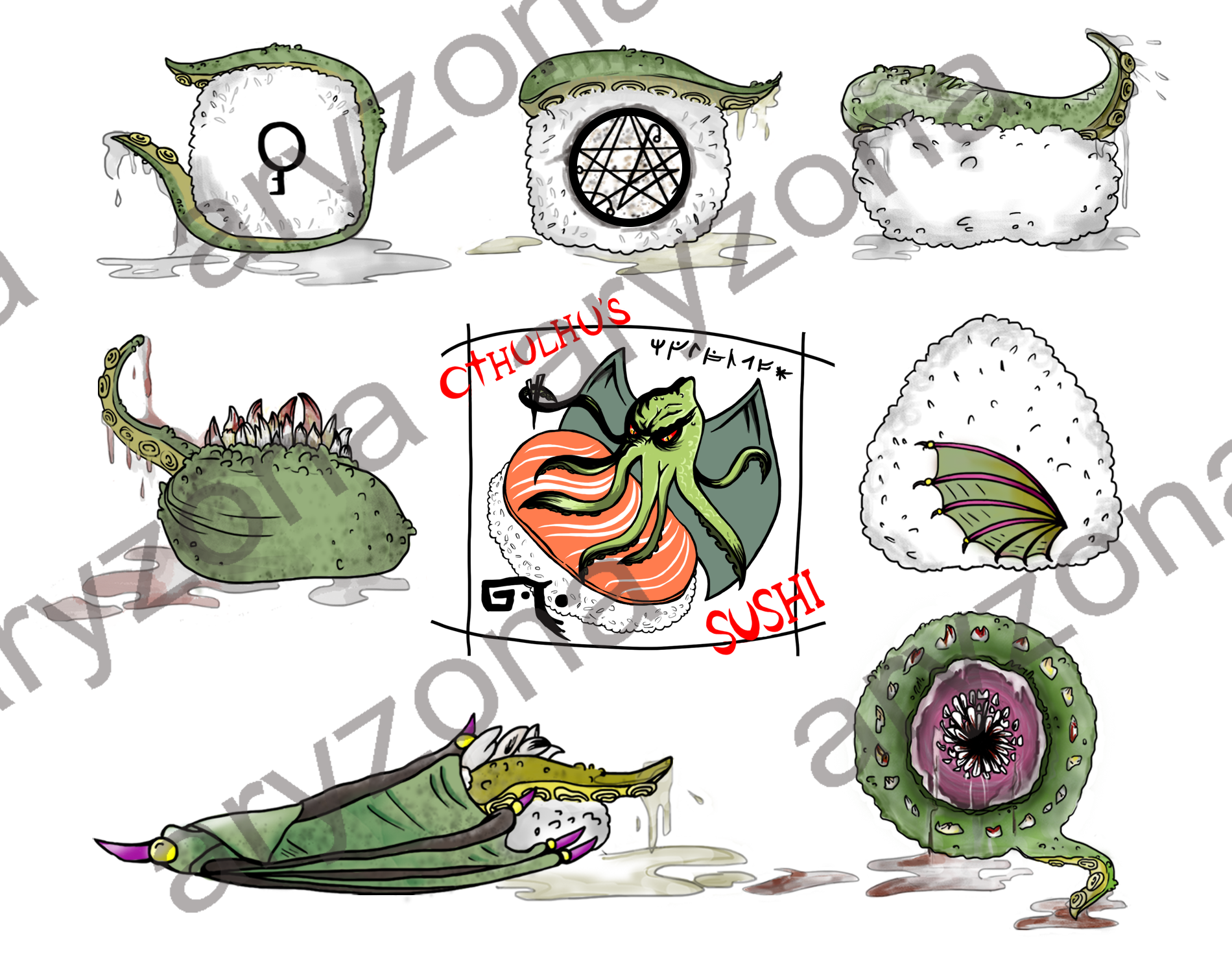 WATERMARK CTHULHU'S SUSHI