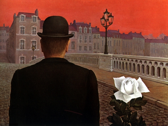 Magritte dipinge il tentativo di nascondere ciò che rende umani; il desiderio