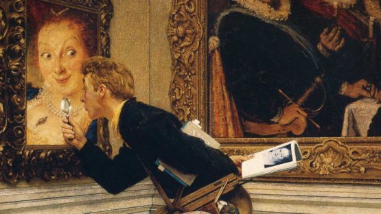 28Dipinge la demotivazione in sé stesso, il desiderio di essere all'altezza delle proprie aspettative ironizzando sulle sciocche