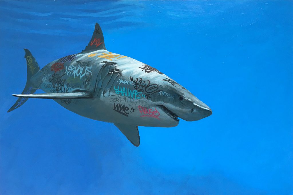 29 e la visione fisica ed emotivamente cruda delle vasche di Damien Hirst diventa con lui la malinconica solitudine di un mondo troppo piccolo per viverc